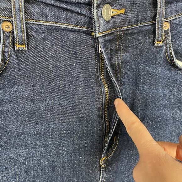 Agolde Boot Cut Jeans Dark Wash Women’s Size 28 Designer Preppy Classic Capsule - Picture 4 of 11
